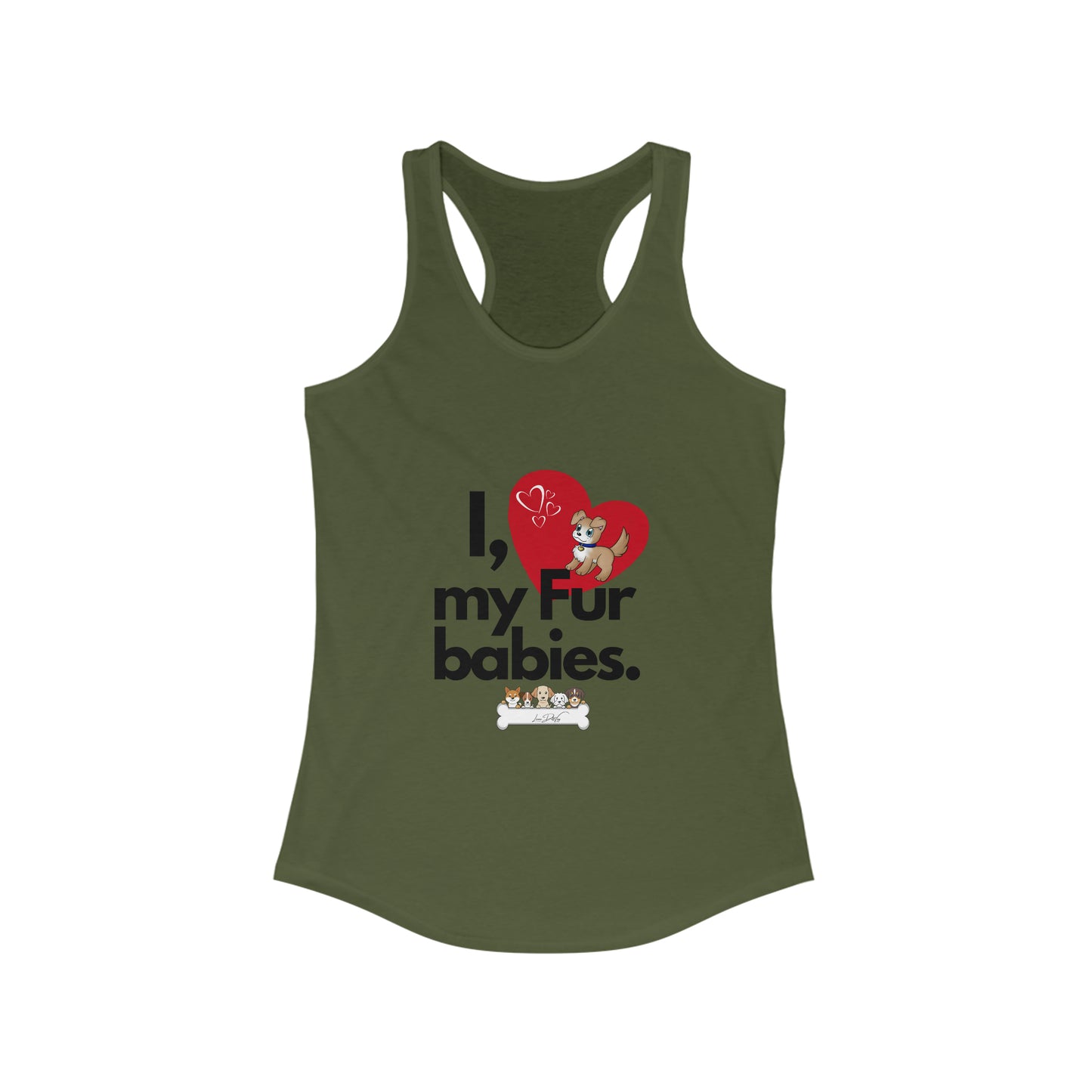 Women's (I Love My Fur Babies) Racerback Tank