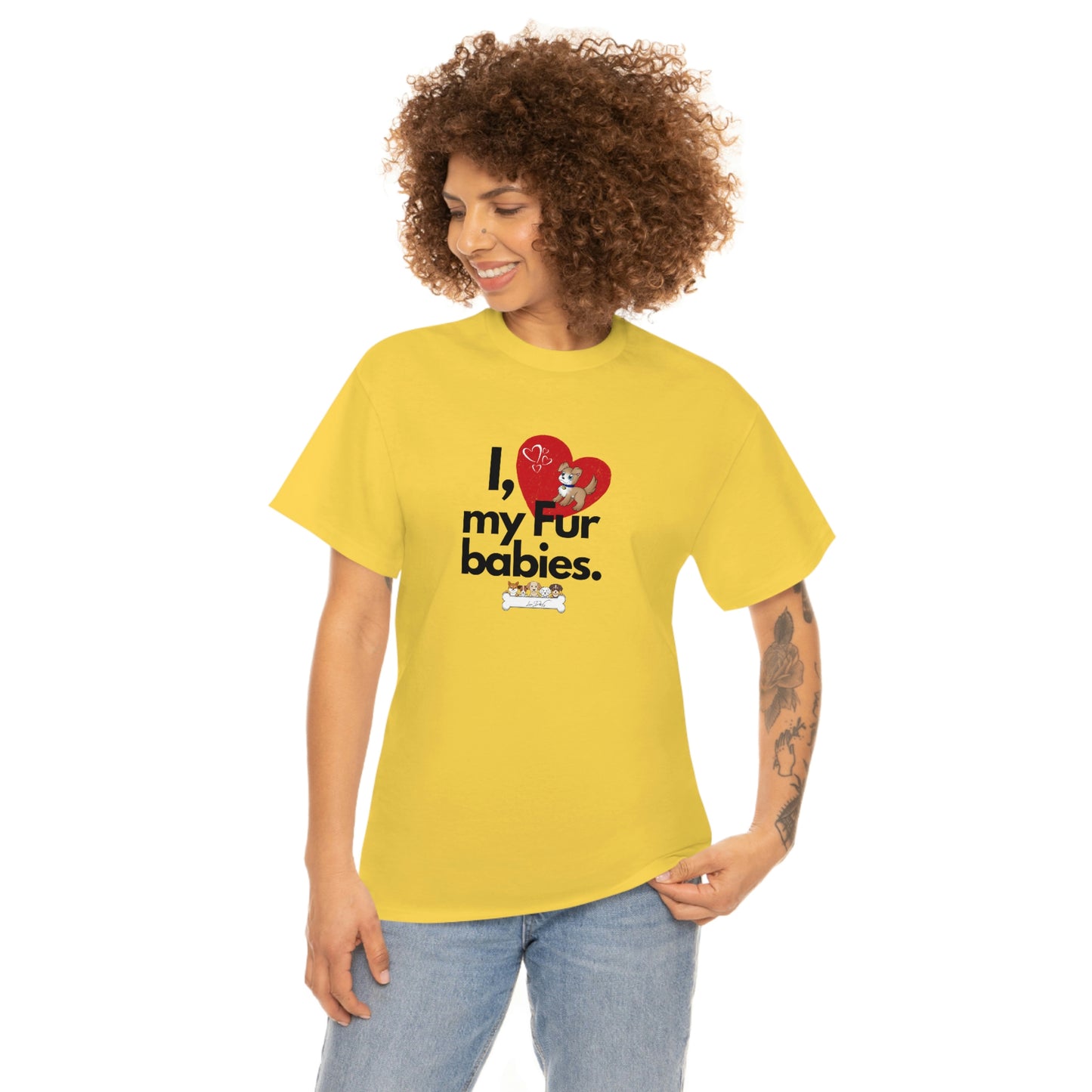 Women's (I Love My Fur Babies) Cotton Tee