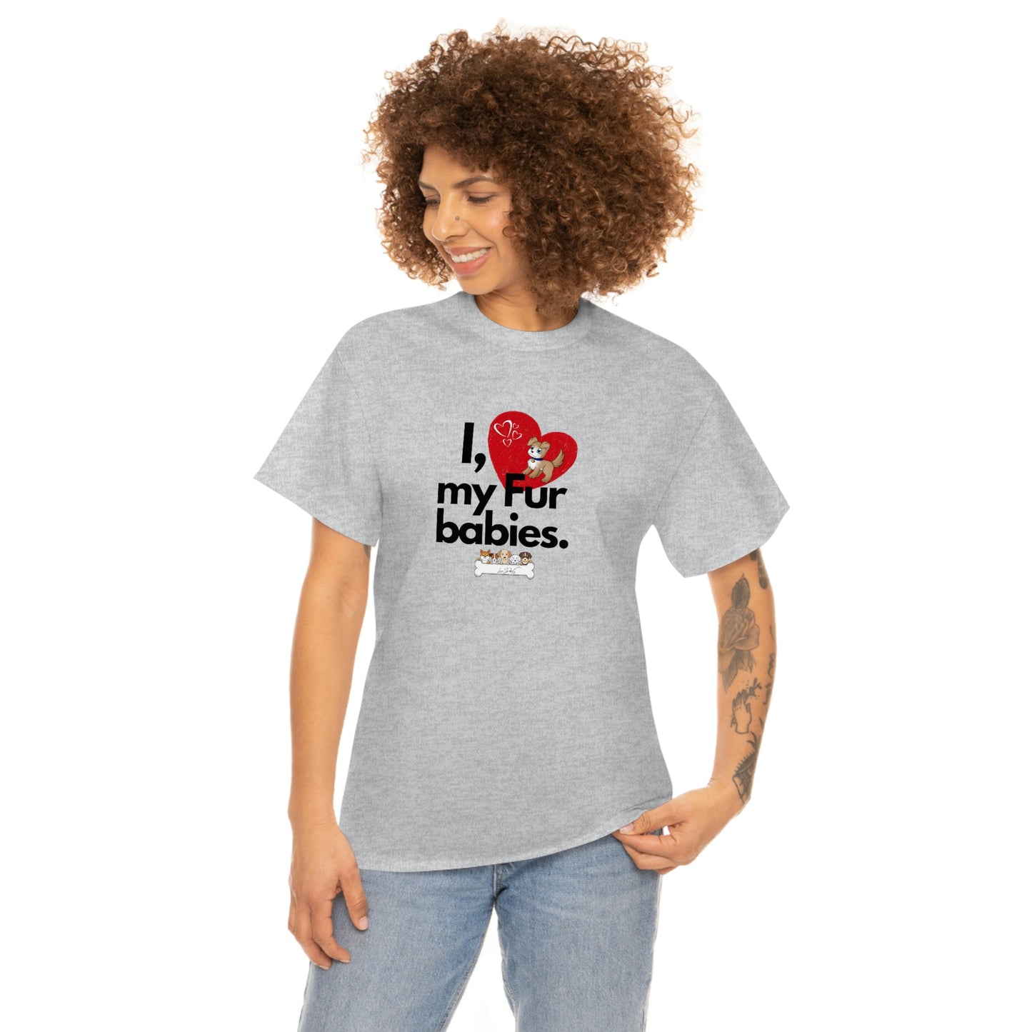 Women's (I Love My Fur Babies) Cotton Tee