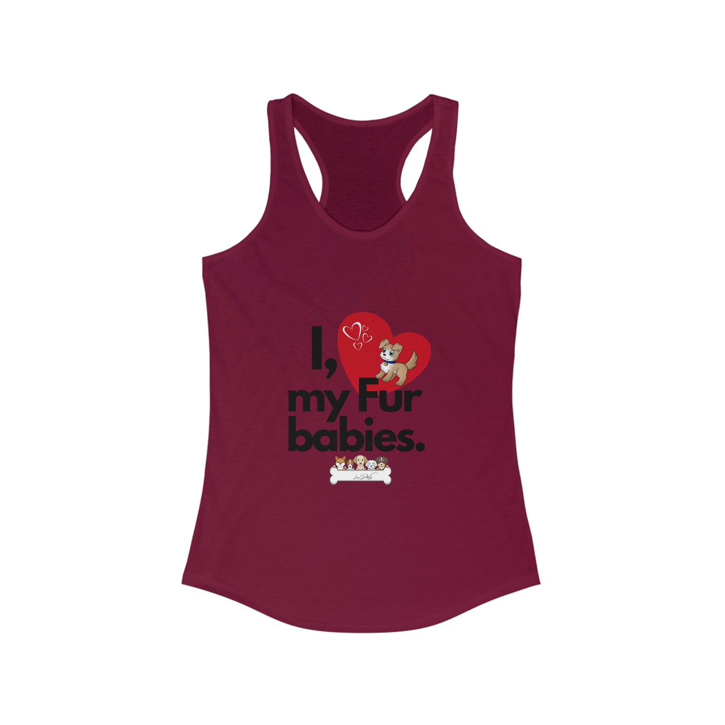 Women's (I Love My Fur Babies) Racerback Tank