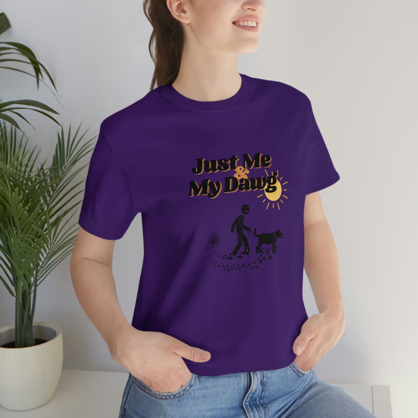 Women's (Just me & my Dog) Short Sleeve Tee
