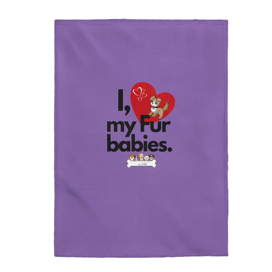 Velveteen (I Love my Fur babies) Plush Blanket