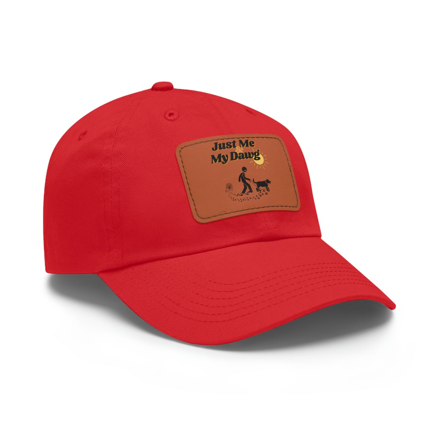 Leather Patch Hat (Just me and my Dawg)