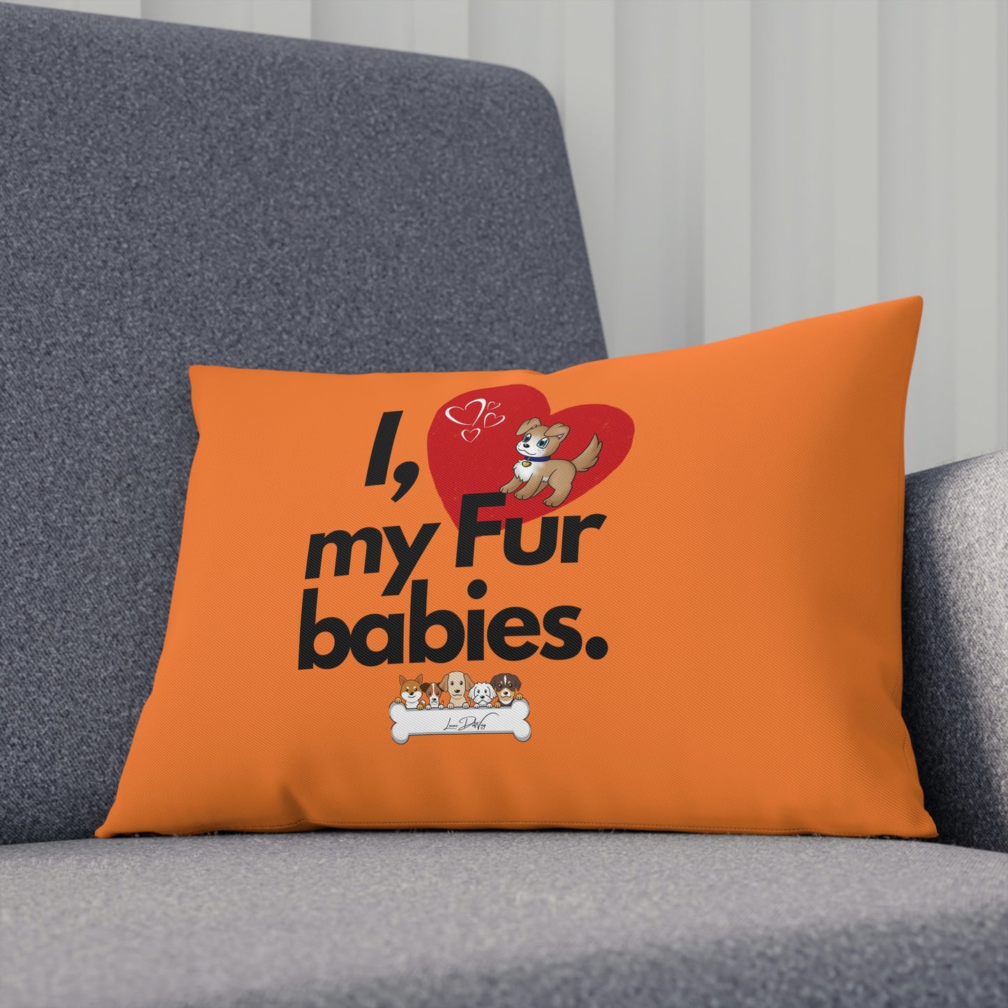 Comfy Pillow (I Love My Fur Babies)