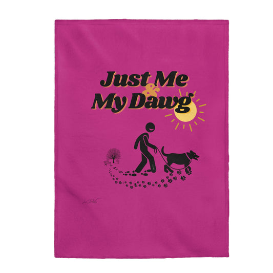 Velveteen (Just Me & My Dawg) Plush Blanket