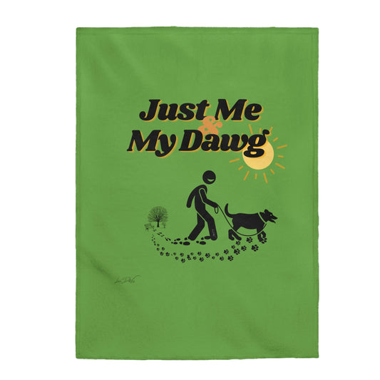 Velveteen (Just Me & My Dawg) Plush Blanket