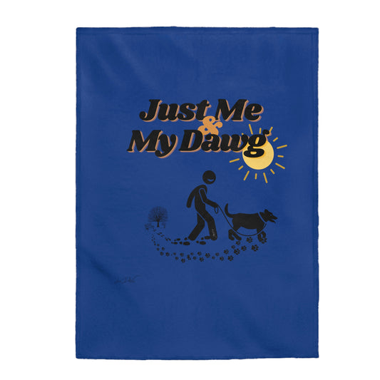 Velveteen (Just Me & My Dawg) Plush Blanket