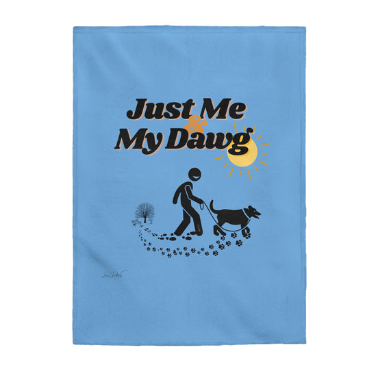 Velveteen (Just Me & My Dawg) Plush Blanket