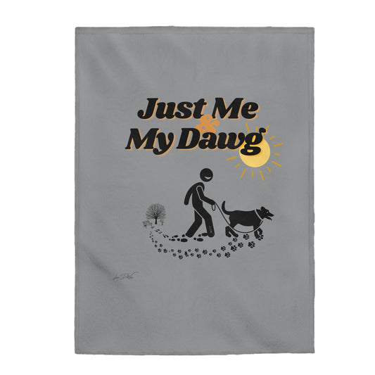 Velveteen (Just Me & My Dawg) Plush Blanket