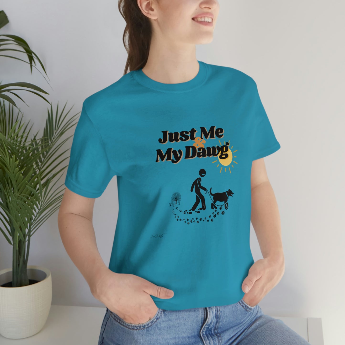 Women's (Just me & my Dog) Short Sleeve Tee