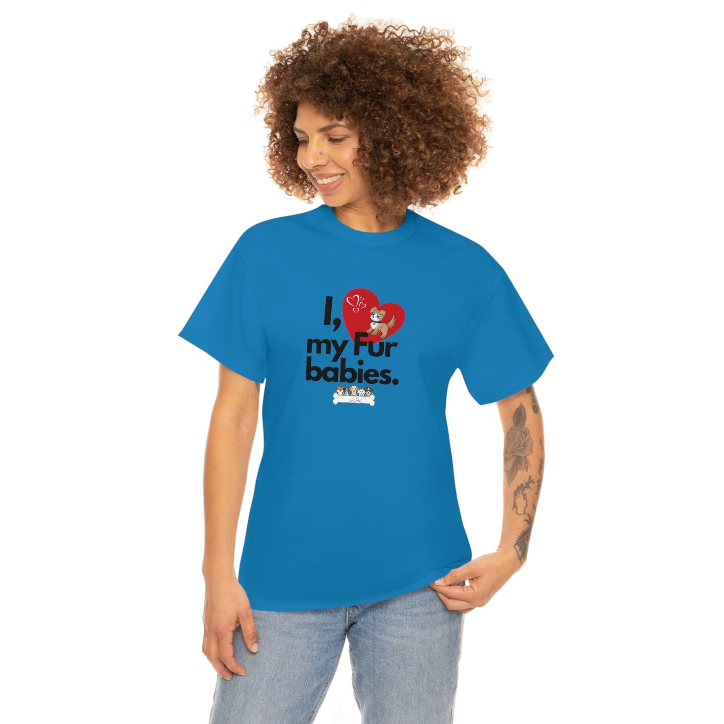 Women's (I Love My Fur Babies) Cotton Tee