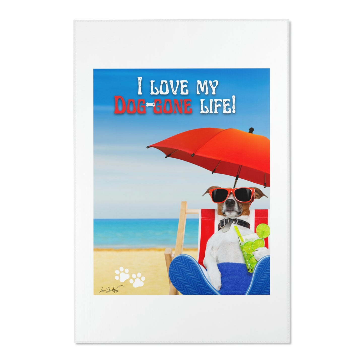 Area Rug (I Love my Dog-Gone Life)