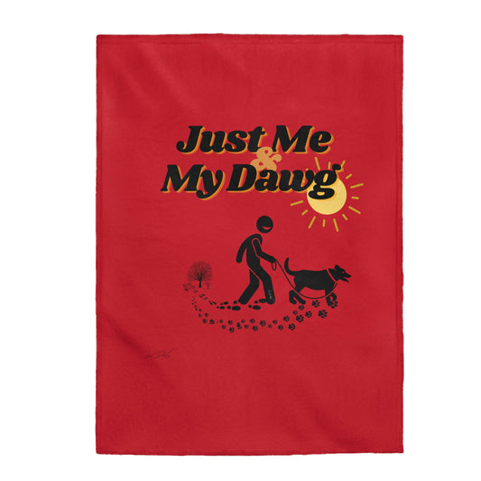 Velveteen (Just Me & My Dawg) Plush Blanket
