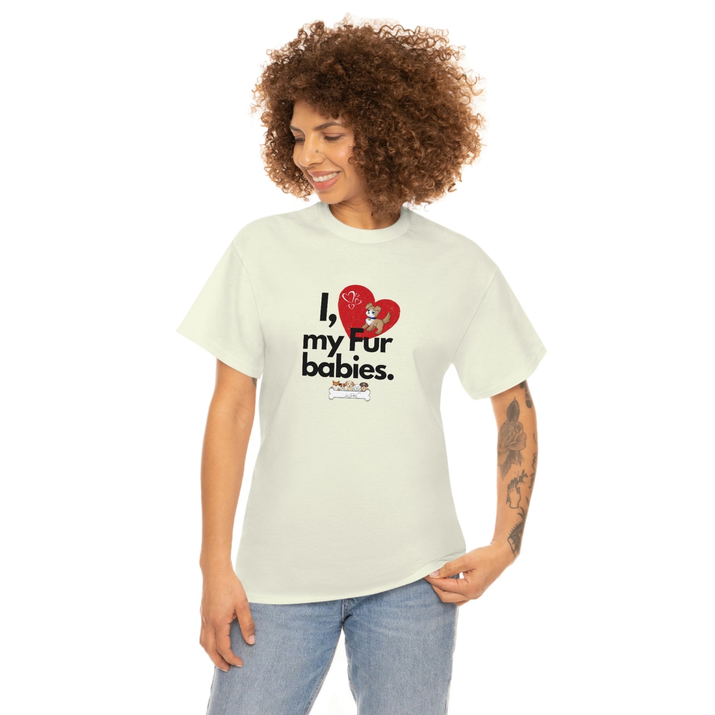 Women's (I Love My Fur Babies) Cotton Tee