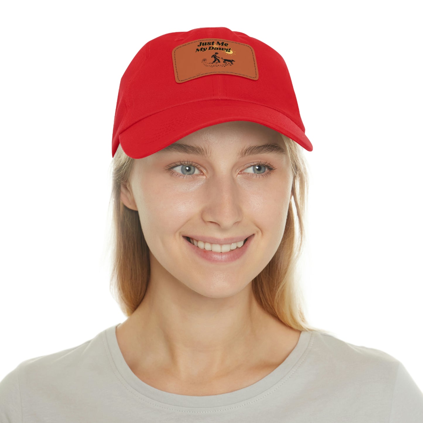 Leather Patch Hat (Just me and my Dawg)