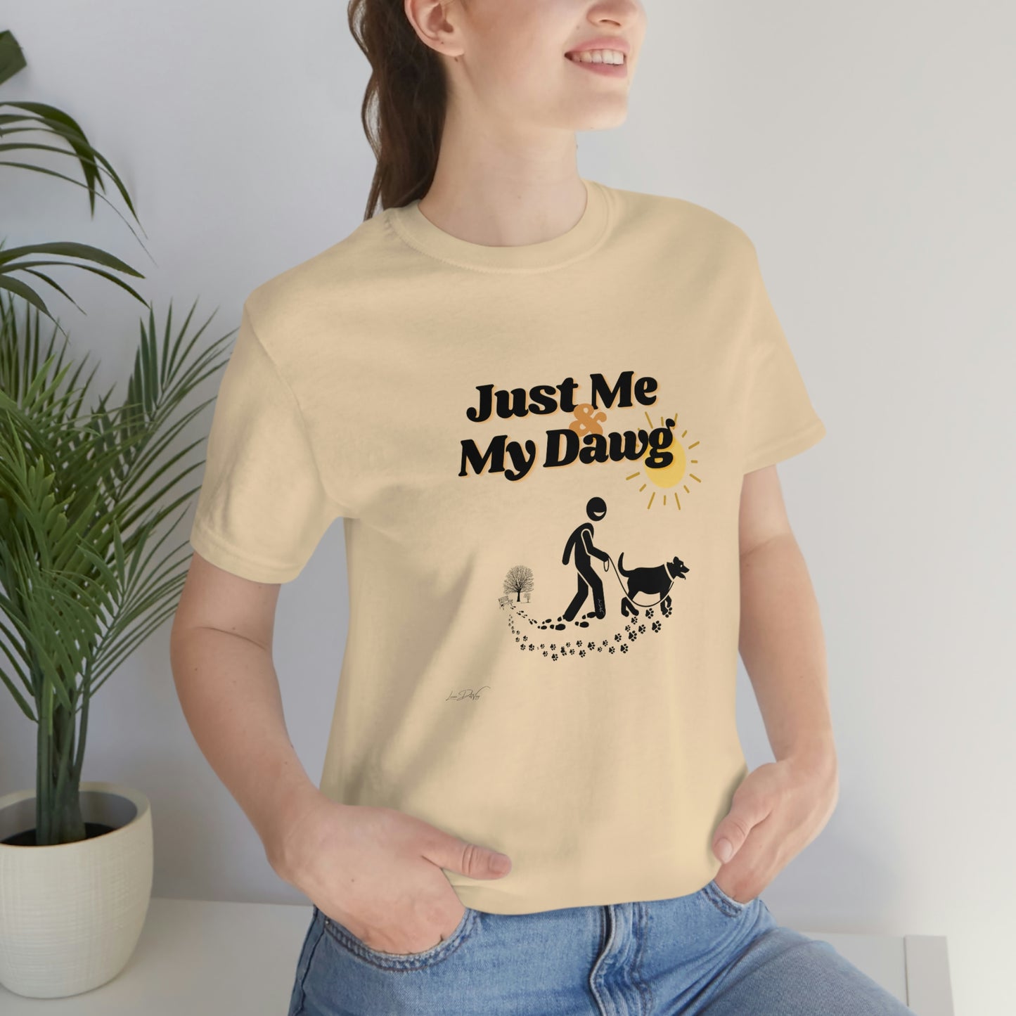 Women's (Just me & my Dog) Short Sleeve Tee